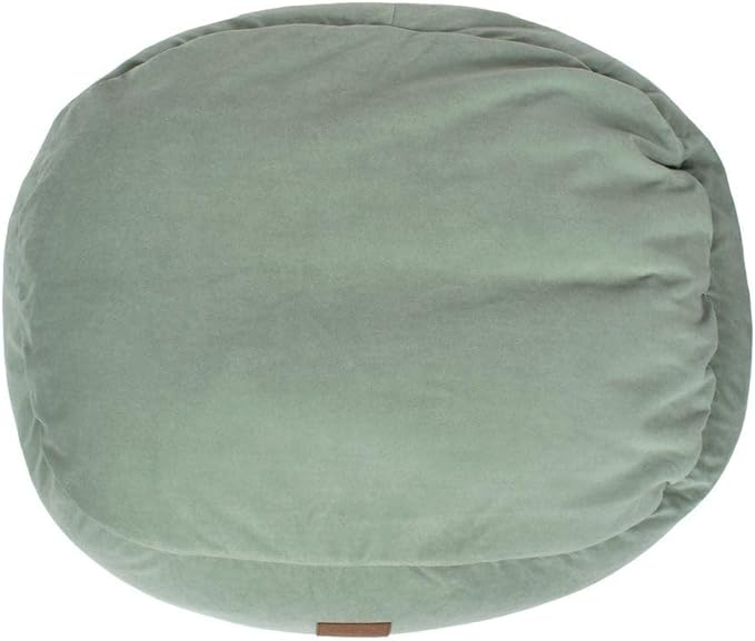 CAROLINA PET COMPANY Microfiber & Tipped Berber Comfy Cup Dog Bed - Sage, M