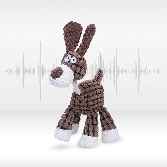 Soputry Plush Squeak Pet Toy, Interactive Stuffed Sound Toy for Small Medium Large Dogs