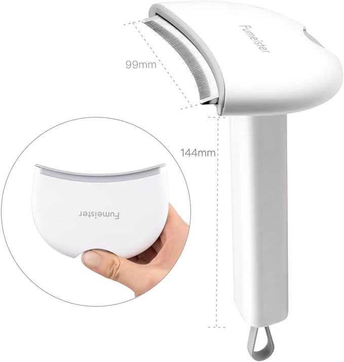 Pet Undercoat Deshedding Tool for Dogs - Wide Curved Undercoat Brush for Effortless Pet Deshedding, Loose Hair Remover for Dogs & Cats (White) (White)