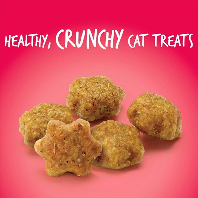 Fruitables Cat Treats Crunchy Cat Treats, Healthy Low Calorie Kitten Snacks, Made Without Wheat, Corn and Soy, Kitten Essentials, Made with Real Salmon and Cranberry, 30 Ounces