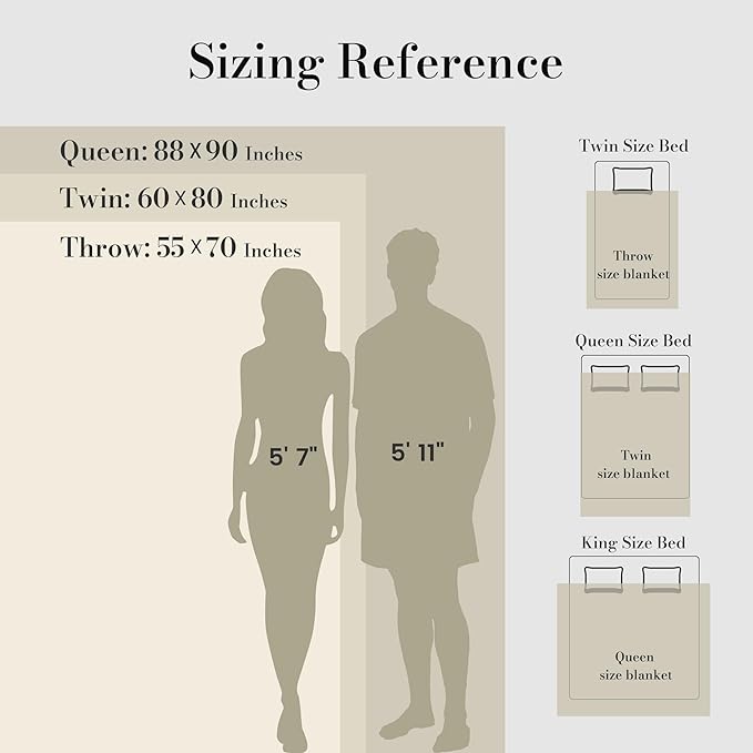 Amélie Home Luxury Striped Faux Fur Throw Blanket for Couch, Soft Cozy Fuzzy Fluffy Soft Plush Blankets Sofa Chair Gift Blankets for Women, 55"x70", Ivory