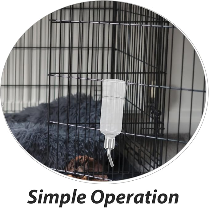 Animal Cage Cat Tree Hamster Dispenser Water Bottle Dog Kennel Water Bowl Bunny Cages Automatic Water Bottle Food Feeder Parrot Water Feeder Puppy Rabbit Food Travel Pet Tableware