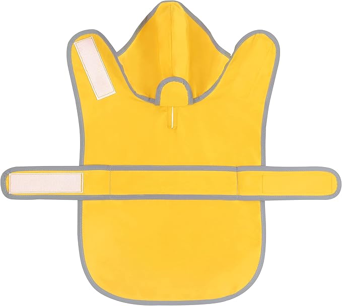 Dog Raincoat Hooded,Waterproof Rain Coat for Dogs with Adjustable Belly Strap,Reflective Strips, Lightweight Slicker Poncho Rain Jacket for Small Medium Large Dogs