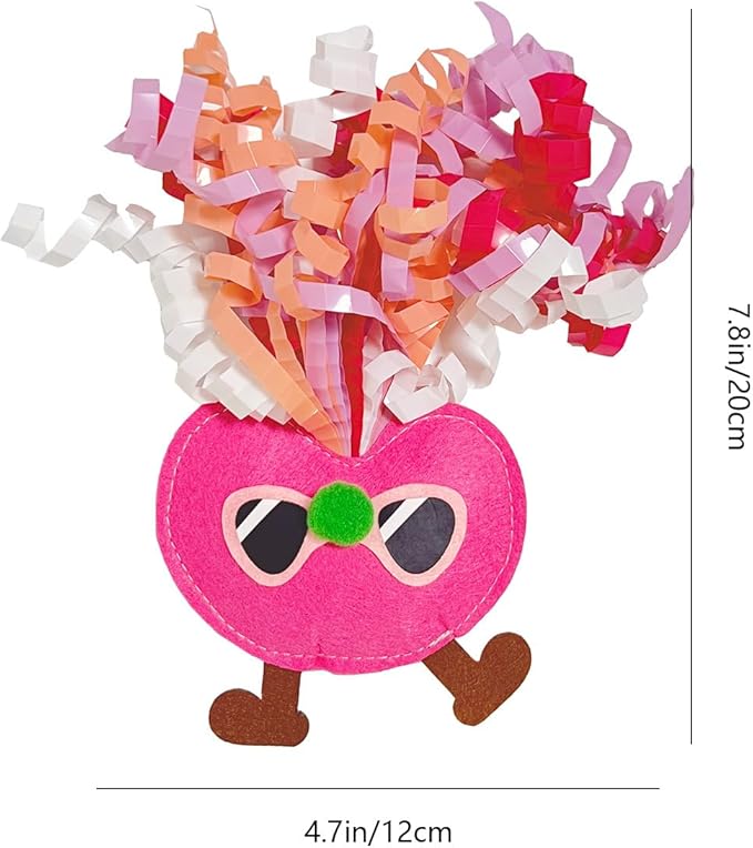 Catnip Toys for Cat,Kitten Chew Teeth Cleaning Toy,Interactive Plush Toys for Swatting and Playing,Curly-haired Figure Cat Toy (red)