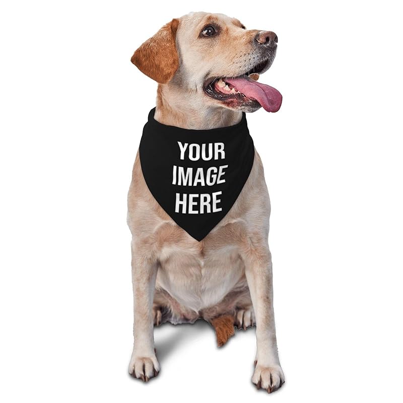 Custom Dog Bandana Bulk Personalized Dog Bandana Your Own Logo Text Custom Pet Scarf