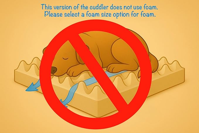 Furry's Paradise Cuddler Waterproof Bolster Pet Bed with Recycled Fibers and Non-Slip Bottom. (Shallow Seas, Small)