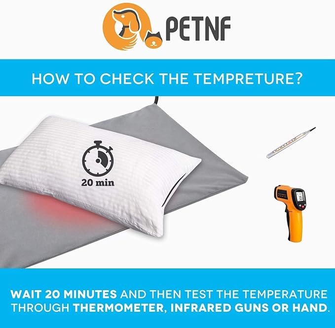Pet Heating Pad Temperature Adjustment Dog Anti-bite Puppy with Timer Indoor Waterproof Pet Warming Electric Heated Bed Mat Dog