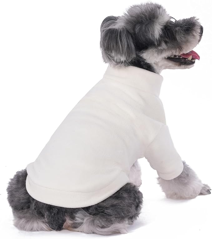 Dog Sweater, 3 Pack Dog Sweaters for Small Dogs Girl Boy, Ultra Soft Warm Puppy Clothes Dog Coat for Winter (Camel+Beige+Yellow, Medium)