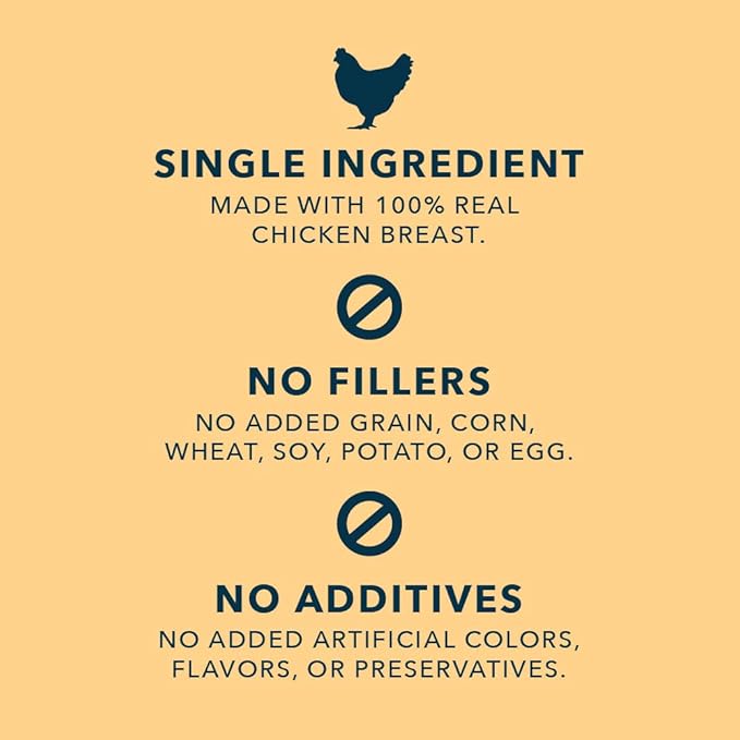 Amazon Brand - Wag Freeze-Dried Raw Single Ingredient Dog Treats Chicken Breast 3 Ounce (Pack of 2)