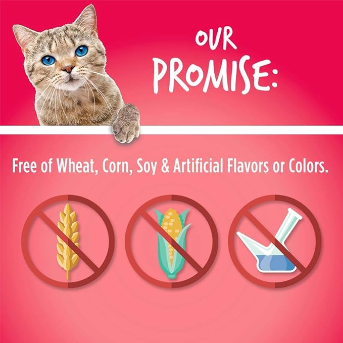 Fruitables Cat Treats Crunchy Cat Treats, Healthy Low Calorie Kitten Snacks, Made Without Wheat, Corn and Soy, Kitten Essentials, Made with Real Salmon and Cranberry, 30 Ounces
