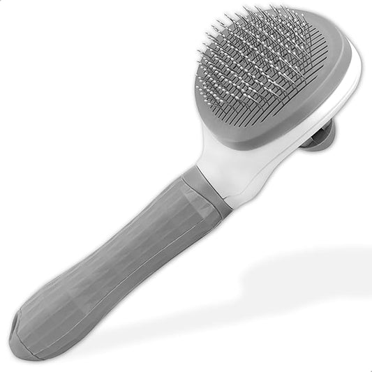 Cat Brush Dog Hair Brush for Shedding, Self Cleaning Pet Grooming Brush, Skin Friendly Grooming Tool, Pet Hair Removal Comb Suitable for Dog Cat and Rabbit