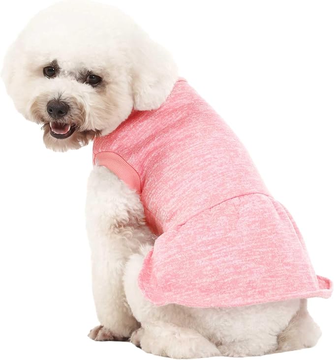 Dog Sweater, Dog Sweaters for Small Dogs, 2, 3 Pack Warm Soft Pet Clothes for Puppy, Medium Large Cat, Dogs Girl or Boy, Dog Shirt for Winter Christmas (Dress Pink+Purple+HotPink, XX-Small)