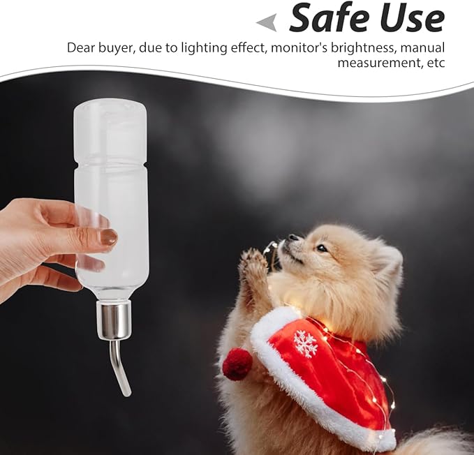 Animal Cage Cat Tree Hamster Dispenser Water Bottle Dog Kennel Water Bowl Bunny Cages Automatic Water Bottle Food Feeder Parrot Water Feeder Puppy Rabbit Food Travel Pet Tableware