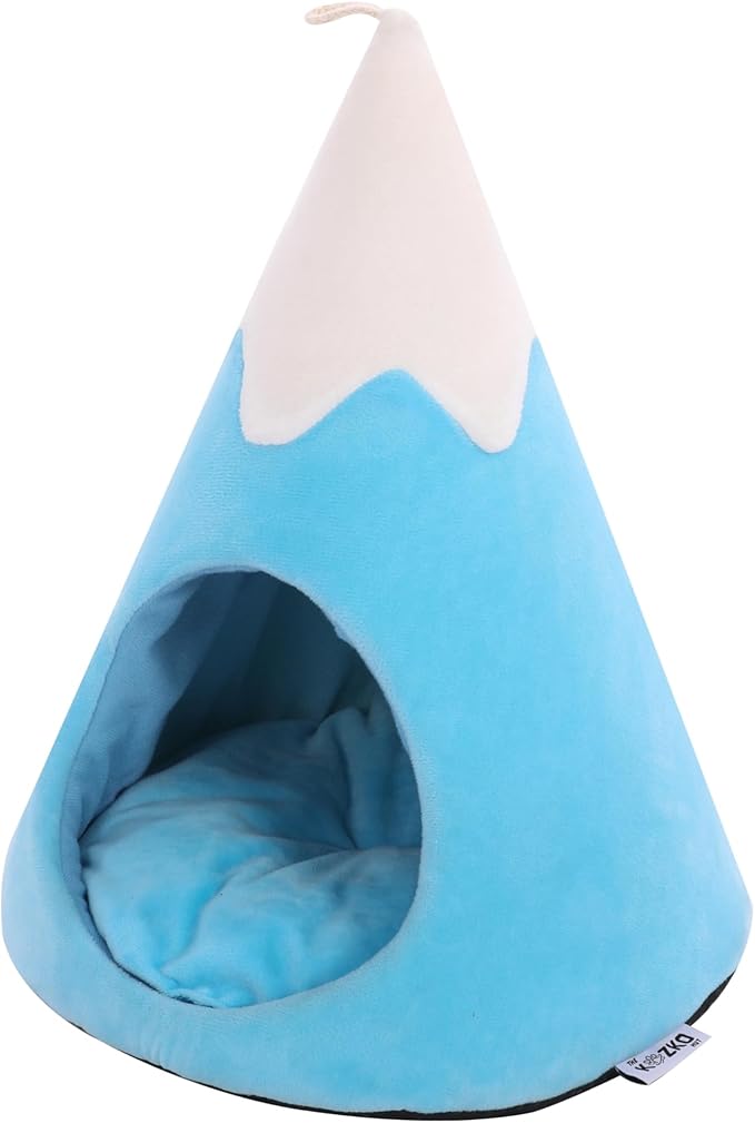 Guinea Pig Fleece Tunnel House – Soft Cozy Cone Hideout Bed for Guinea Pigs, Chinchillas, Rats, Hedgehogs – Small Animal House by The Kozko Hut