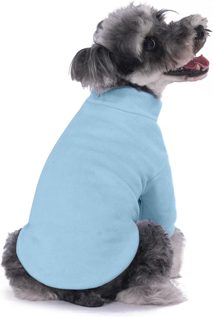 Dog Sweater, 3 Pack Dog Sweaters for Small Dogs Girl Boy, Ultra Soft Warm Puppy Clothes Dog Coat for Winter (Gray+Azure+Navy, X-Small)