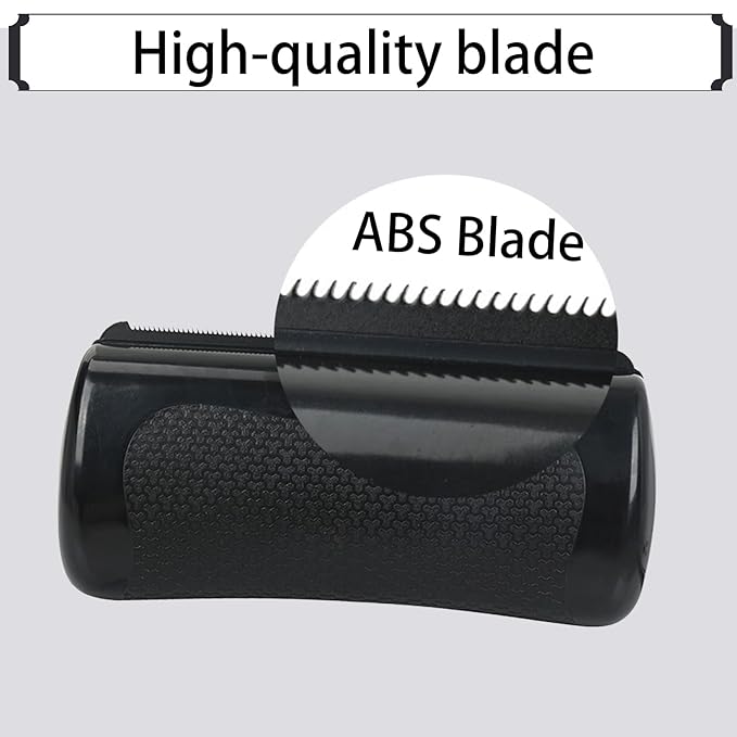 Cat and Dog Grooming Brush - Pet Removal Tool for Cats Dogs Rabbits Horses, Deshedding Brush for Loose Undercoat & Matted Fur (Black)