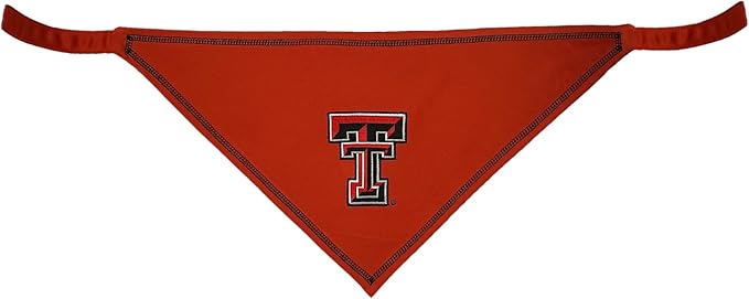 Pets First NCAA Texas TECH Raiders TIE Bandana, Size Large/X-Large. Dog Bandana Scarf Bib for Pet Cat Dog. The Ultimate Game-Day, Party Bandana