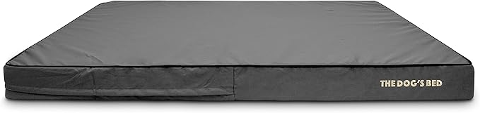 The Dog’s Bed Orthopedic Memory Foam Dog Bed, XXXL Grey & Black, Waterproof, Supportive Dog Bed with Replaceable Covers