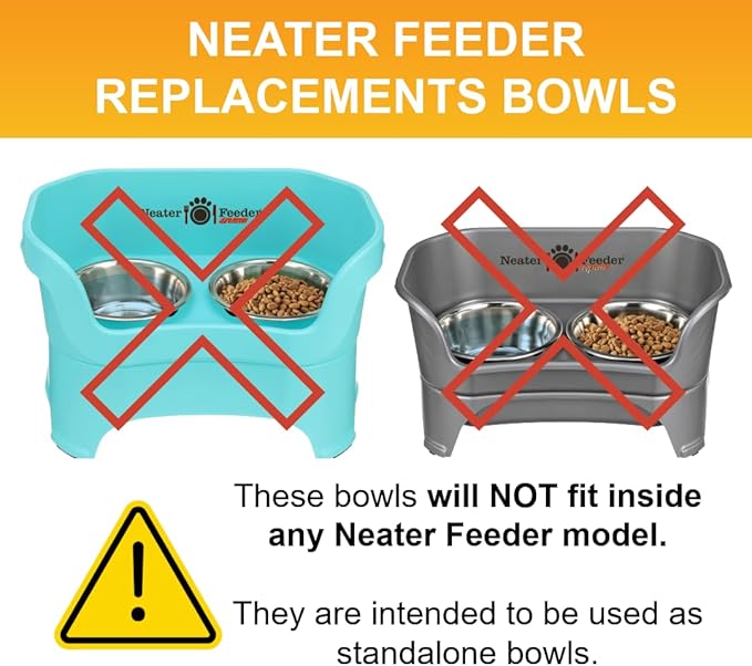 Neater Pet Brands 16 Cup (128 oz.) Stainless Steel Dog Bowls, 1 Single Large Dog Water Bowl or Food Bowl for Indoors or Outdoors, Metal Bowls for Large Breed, Dishwasher Safe Dish for Extra Big Dogs