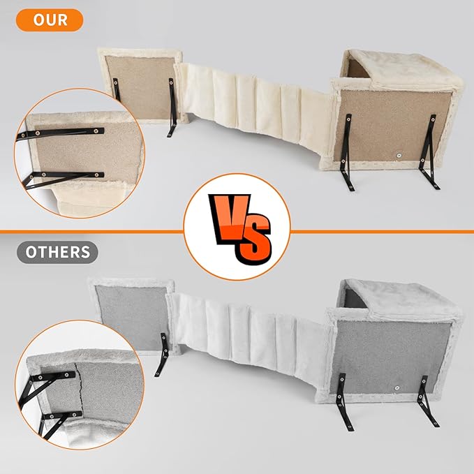 Cat Wall Furniture,Wall-Mounted Cat Climber Set with Cat Wall Shelves, Perches, Condo House, Ladder, Scratching Board & Tree - 5 Pcs Wood Indoor Cat Furniture for Play (Dark Grey)