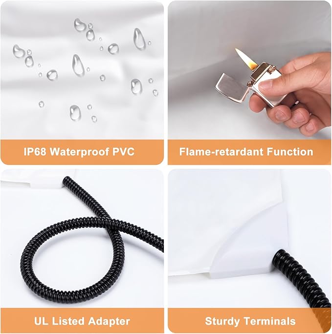 GASUR Heated Dog Bed, Waterproof Electric Dog Cat Heating Pad with Timer, Temperature Adjustable Heated Cat Bed for Winter, Auto Power-Off, Anti-bite Heating Pad for Dogs Cats-35''x24'', Large