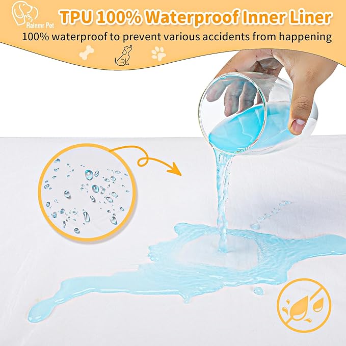 Orthopedic Dog Beds for Large Dogs, 7" Memory Foam Dog Beds with Waterproof Liner, Chew Proof Microsuede Cover, Removable and Washable, Nonskid Bottom, 52"x36"x7" XL Khaki