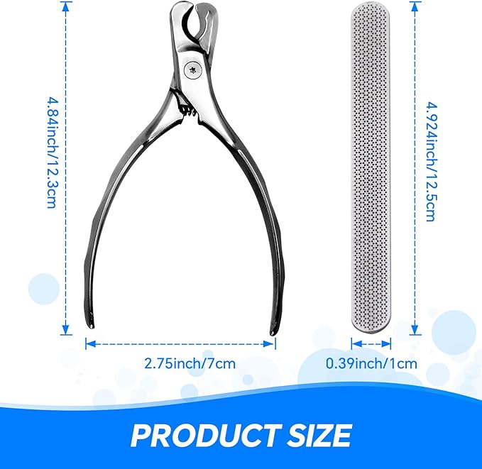 Dog Cat Nail Clippers for Large Dogs Heavy Duty Dog, Professional Stainless Steel Pet Nail Trimmers, Sharp & Safe with Ergonomic Handle, Built-in Nail File