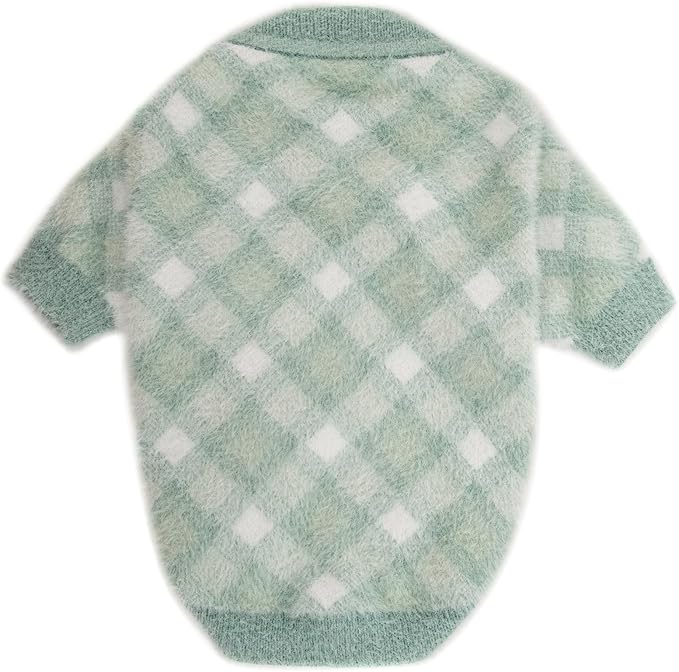 Dog Sweater, 2-3 Pack Warm Soft Pet Clothes for Puppy, Medium Large Cat, Girl or Boy, Shirt for Winter Christmas (Green, Small)