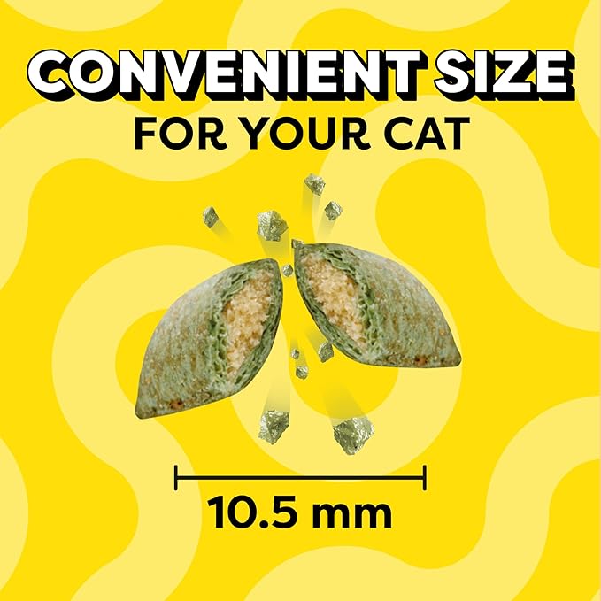 Temptations Classic Crunchy and Soft Cat Treats Blissful Catnip Flavor, 6.3 oz. Pouch (Pack of 10)