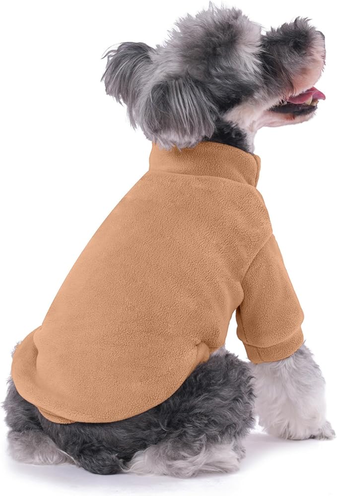 Dog Sweater, 3 Pack Dog Sweaters for Small Dogs Girl Boy, Ultra Soft Warm Puppy Clothes Coat for Winter (Lt Blue+Olive+Brown, XX-Large)