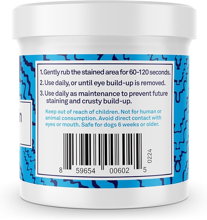 Petpost Tear Stain Remover Wipes for Dogs | 100 Count Gentle Eye Wipes with Juniper Berry & Coconut | Dog Face Wipes for Tear Stains & Eye Discharge | Soft Cotton Pads, Bleach Free