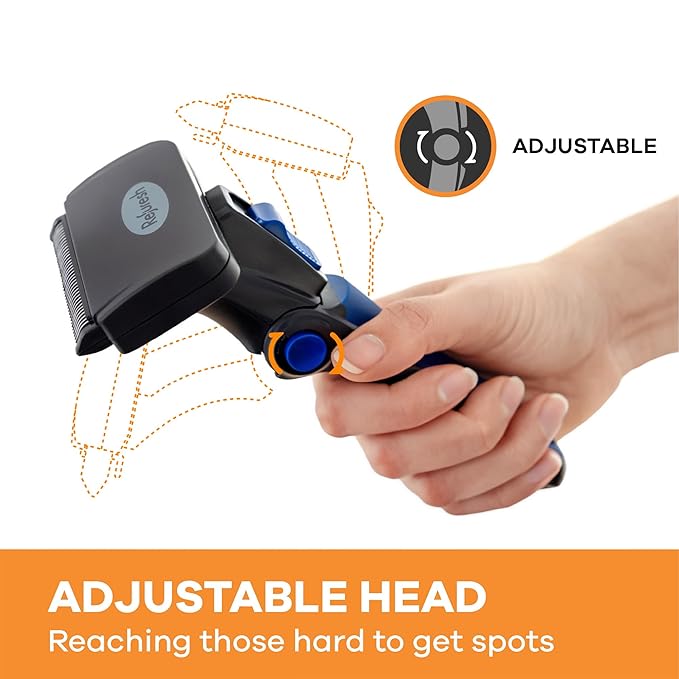 Deshedding Dog Brush for Short/Medium Hair (Small,Blue) – Gentle Deshedding tool for Dogs & Cats – Reduces shedding, without damaging topcoat. Removes Loose Fur & Dead Undercoat.