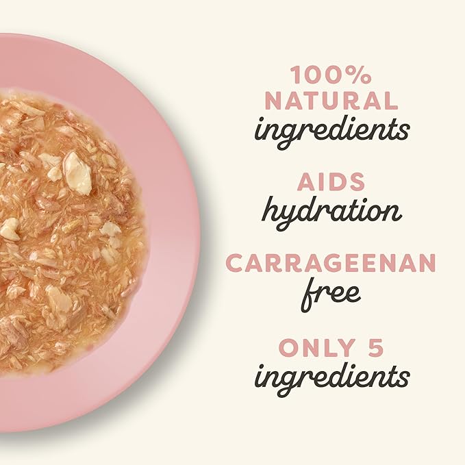 Applaws Natural Wet Cat Food, Made with Limited and Natural Ingredients, High Protein with No Artificial Additives or Fillers, Tuna Fillet with Salmon in Gravy (24 x 2.47oz Cans)