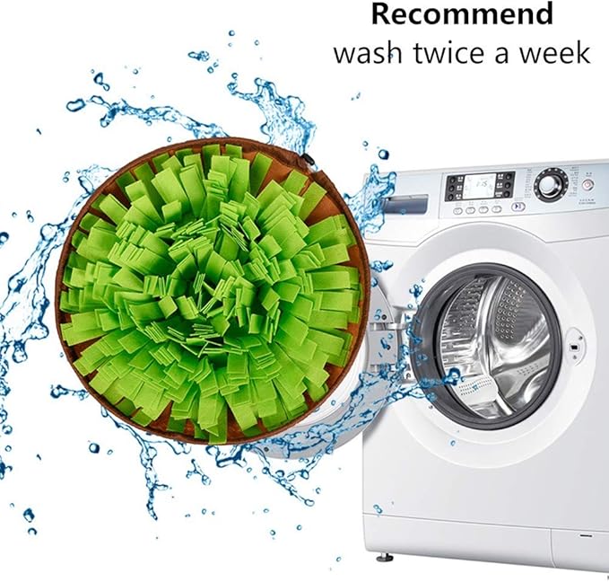 AWOOF Pet Snuffle Mat for Dogs, Interactive Feed Game for Boredom, Encourages Natural Foraging Skills for Cats Dogs Bowl Travel Use, Dog Treat Dispenser Indoor Outdoor Stress Relief