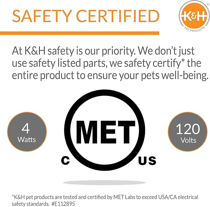 K&H Pet Products Heated Cat Bed for Large Cats Indoor, Thermo-Pet Nest 2-in-1 Heated Pet Cave Tent & Cuddler Warming Bed, Waterproof Heater, Machine Washable, Safety Listed - Small 18 X 15in Gray