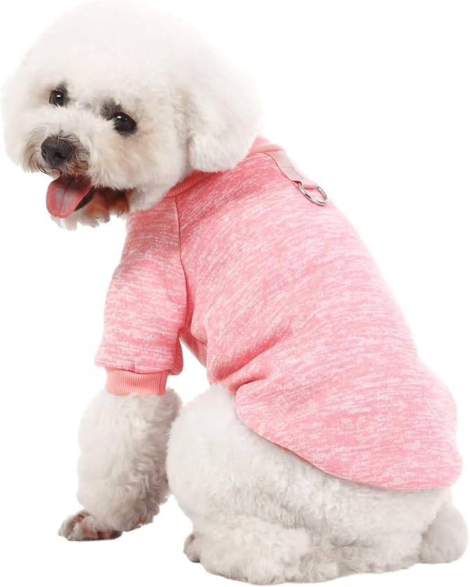 Dog Sweater, Dog Sweaters for Small Dogs, 2, 3 Pack Warm Soft Pet Clothes for Puppy, Medium Large Cat, Dogs Girl or Boy, Dog Shirt for Winter Christmas (Buckle Pink+Purple+HotPink, X-Large)