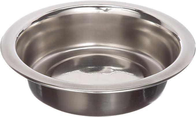 Neater Pet Brands 1 Cup (8 oz.) Shallow Stainless Steel Cat Bowls, 1 Single Neater Feeder Replacement Bowl (Express & Deluxe), Metal Cat Dishes for Food and Water, Whisker Friendly, Dishwasher Safe