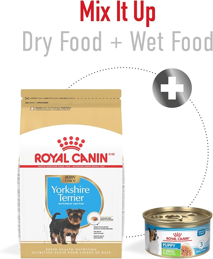 Royal Canin Breed Health Nutrition Yorkshire Terrier Puppy Dry Dog Food, 2.5 lb Bag