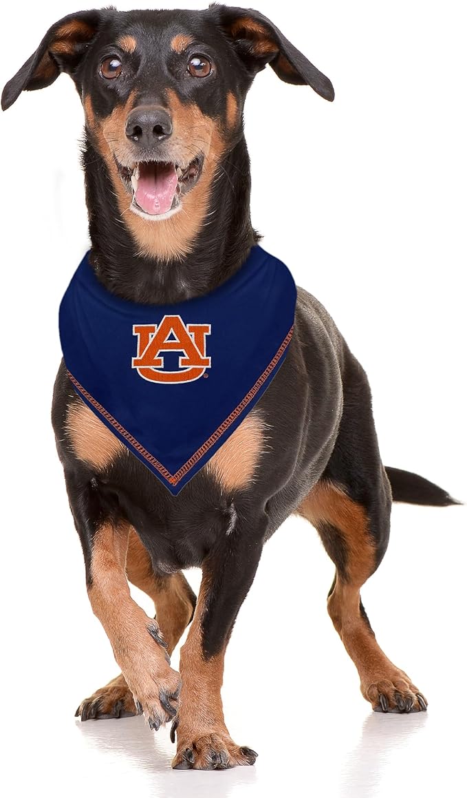 Pets First NCAA Auburn Tigers Tie Bandana, Large/x-Large. Dog Bandana Scarf Bib for Pet Cat Dog. The Ultimate Game-Day, Party Bandana (AU-3550) (AU-3550-L-XL)