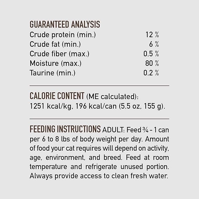 ORIJEN Premium Pate Wet Cat Food in Bone Broth Regional Red Entrée 5.5oz Cans (12 Count)