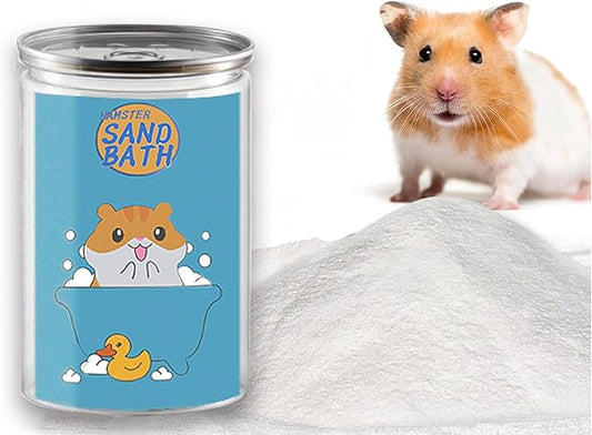 Meow&Woof Hamster Bath Sand, 2.2 lbs Canned Dust Free Desert Sand for Chinchillas Buuny, Gerbil, Syrian Mice, Guinea Pig, Small Animals Bedding Cage Accessories