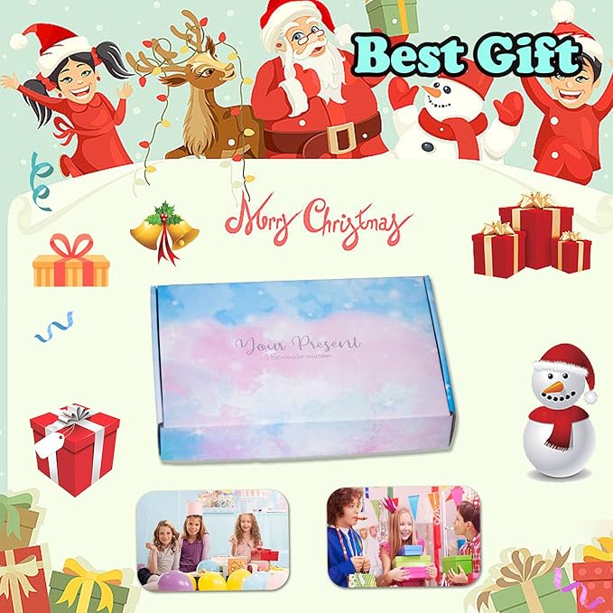 The Christmas Blankets and Throws, Glow in The Dark Blanket for Kids/Girls/Boys/Women, Red Christmas Throw Blanket for Couch, Best Christmas Blanket with Gift Box, 50"*60", Red