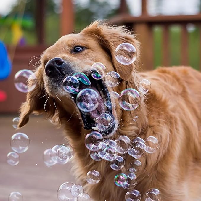 Puppy Love Bubbles, Peanut Butter & Bacon Scented Bubbles 4oz. Bottle-2 Pack Combo (1 Peanut Butter/1 Bacon) for Dogs