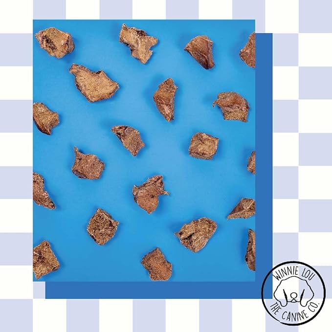 Winnie Lou The Canine Co. Grass-Fed Bison Liver Bits Cat Treats (Pack of 3) - Single Ingredient, High Protein Cat Food Snacks, Grain Free & Made in USA, with Taurine, Iron & Zinc for Healthy Cats