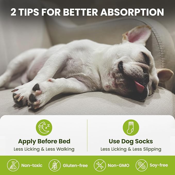 Lick-Safe Dog Paw & Nose Balm with Coconut Oil | All-Natural Paw Moisturizer & Cream for Dry, Cracked Pads & Snouts| Paw Wax & Soother, Nose Butter for Bulldogs| Horse Hoof Care (2.1 oz*2)