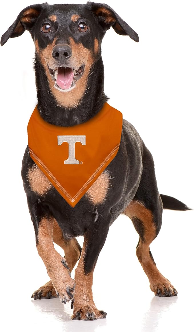 Pets First NCAA Tennessee Volunteers TIE Bandana, Size Small/Medium. Dog Bandana Scarf Bib for Pet Cat Dog. The Ultimate Game-Day, Party Bandana