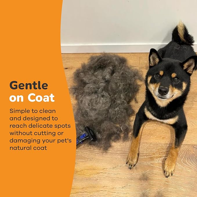 Deshedding Dog Brush for Short/Medium Hair (Small,Pink) – Gentle Deshedding tool for Dogs & Cats – Reduces shedding, without damaging topcoat. Removes Loose Fur & Dead Undercoat.