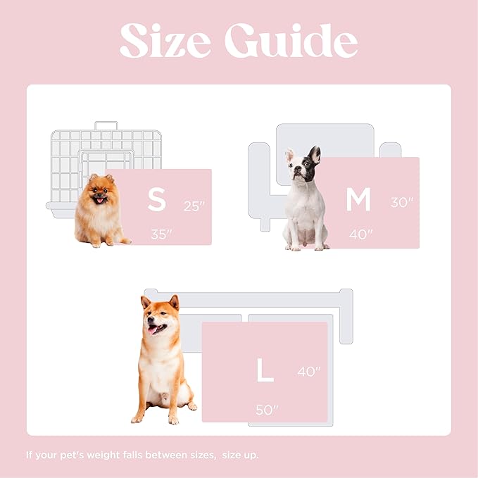 Lesure Waterproof Puppy Blanket for Small Dogs - Washable Double Sided Dog Blankets with Warm Jacquard Shag and Soft Sherpa Fleece, Pet Cat Blanket for Couch Protection, Bow Design,Pink Taffy