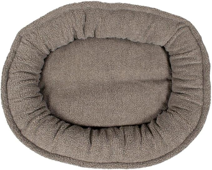 CAROLINA PET COMPANY Microfiber & Tipped Berber Comfy Cup Dog Bed - Sage, L