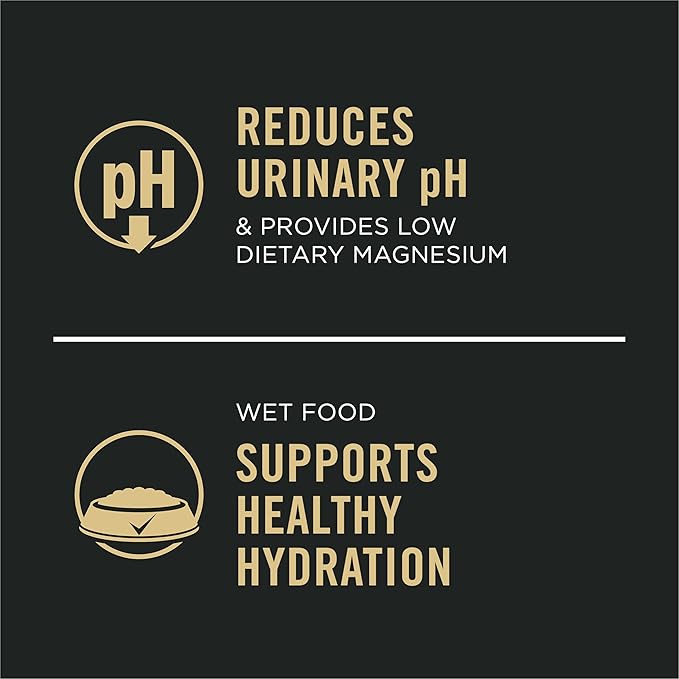 Purina Pro Plan Urinary Cat Food Wet Variety Pack Urinary Tract Health Chicken, Beef and Chicken, and Turkey and Giblets - (2 Packs of 12) 3 oz. Cans